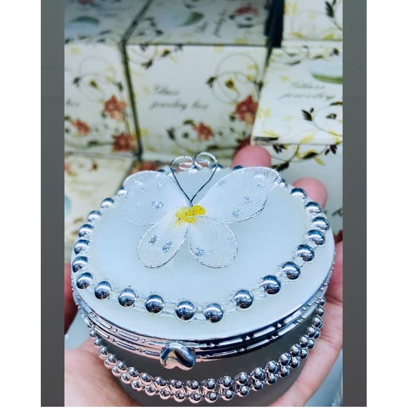 Porta Joias em Vidro com Espelho ( ideal para lembrancinhas) | Shopee ...