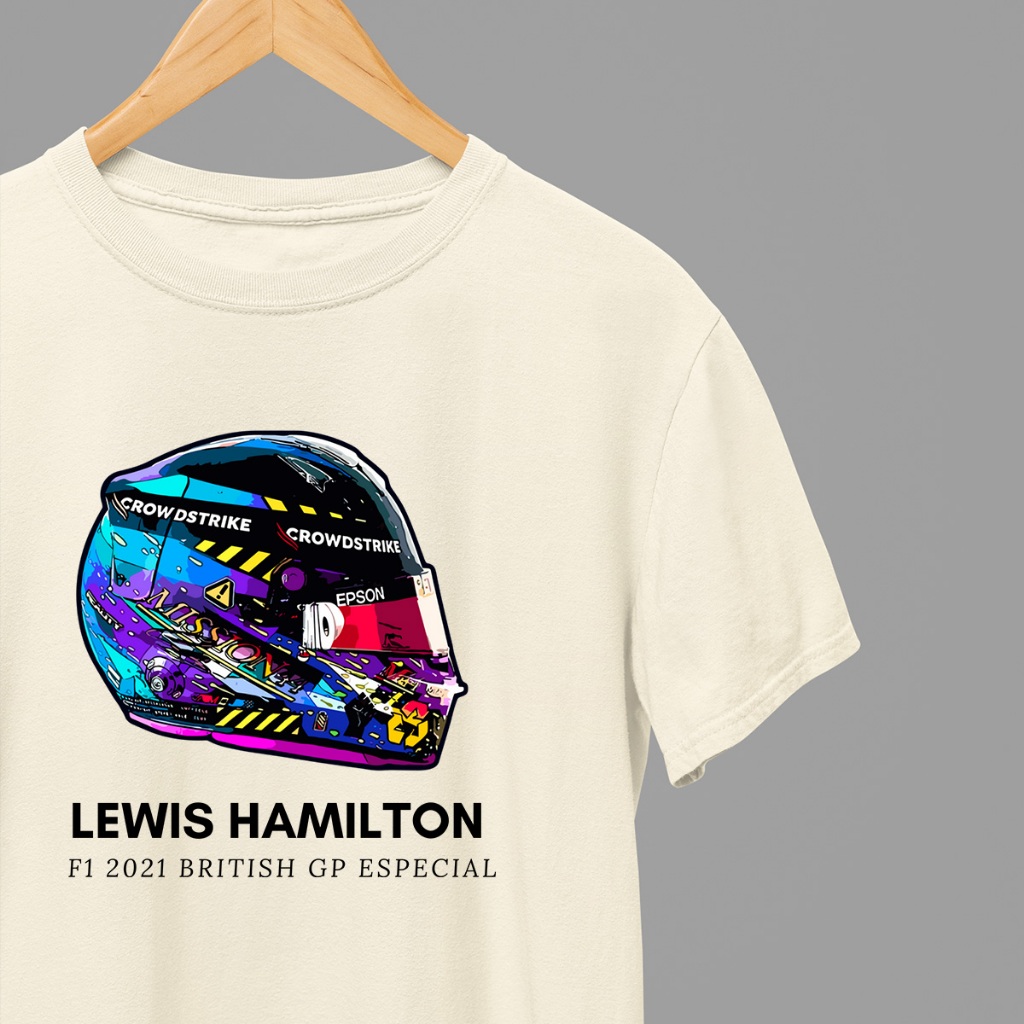 Camiseta Comemorativa Lewis Hamilton F1 2021 BRITISH GP ESPECIAL