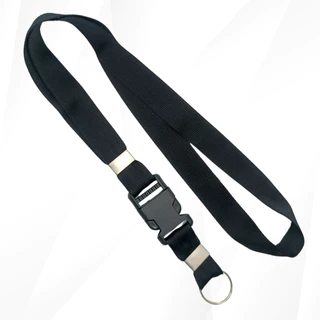 Cordão Para Pescoço Preto com Engate Rápido Alta Qualidade