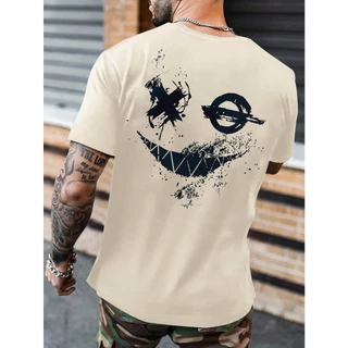 Camiseta Masculina Streetwear Smile Manfinity Camisa 100 Algodão Premium