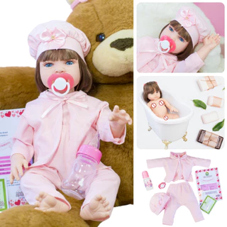 Bebê Reborn Silicone Boneca Realista Pode Dar Banho