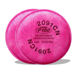 2 Filtros Filtro 2091 Para 3m 6200 P100 Para Partículas