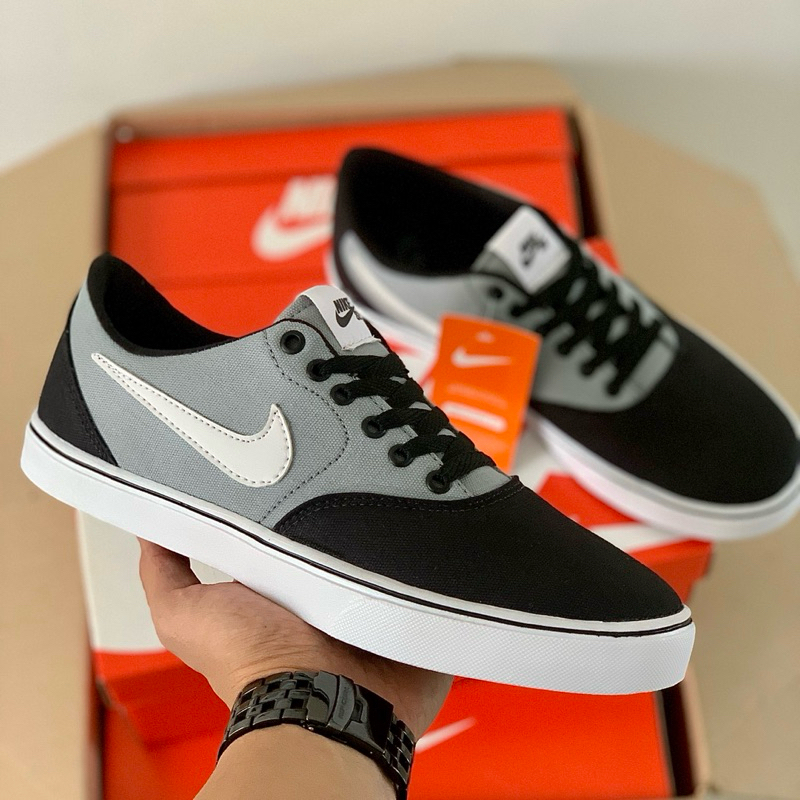 Tênis Casual Masculino Feminino Lona Canvas Skate Academia Leve Confortável Promoção SB Cinza