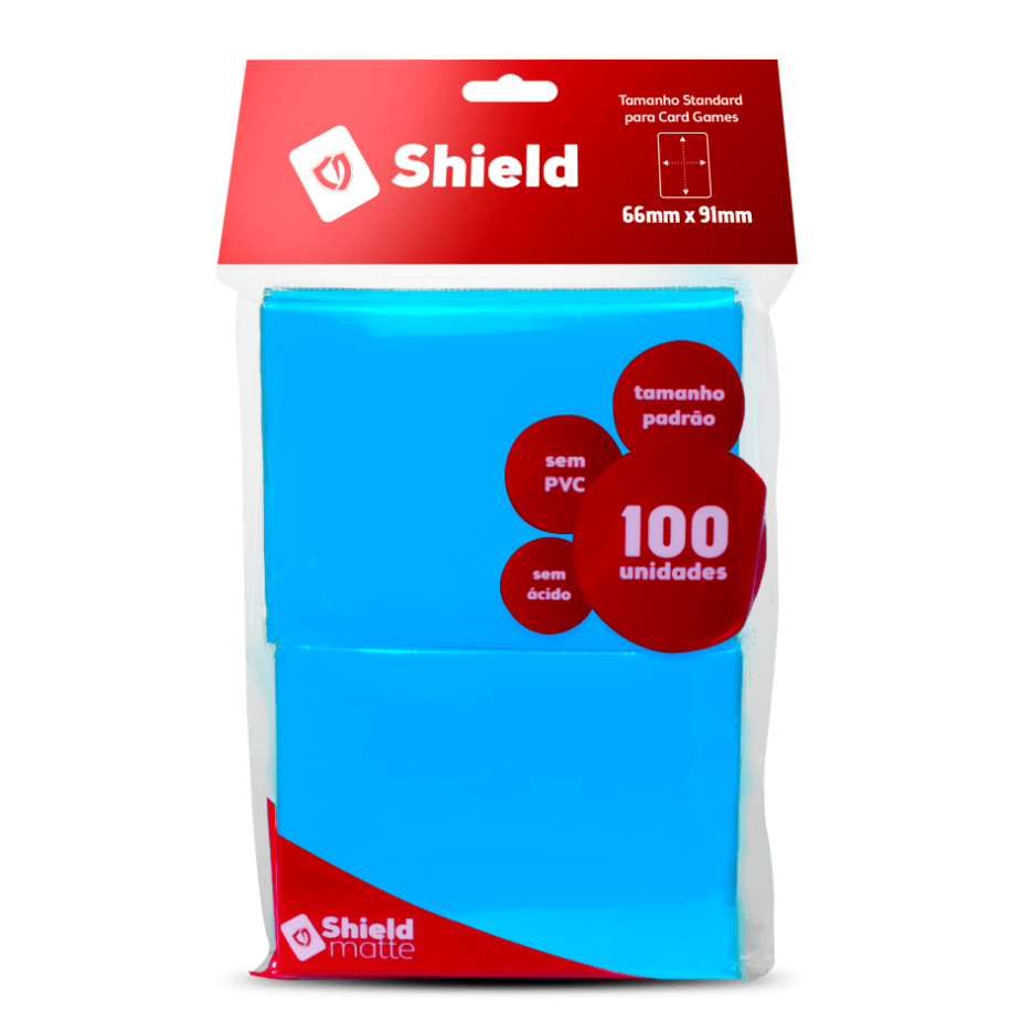 Sleeve Central Shield Matte Standard - Magic Pokémon - Azul Ceu