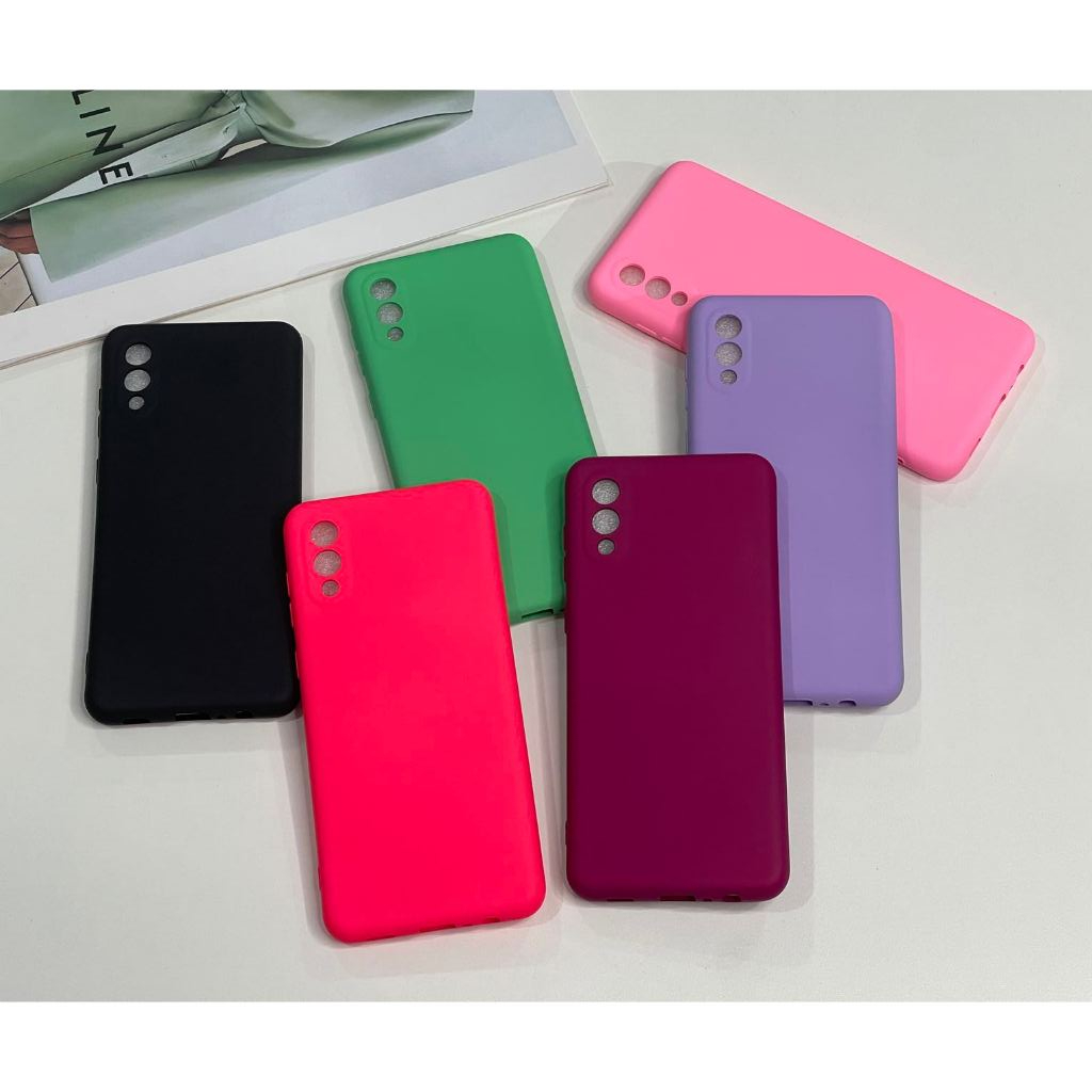 Kit Protetora Capa Capinha + Película Samsung - A02 - Silicone Aveludado