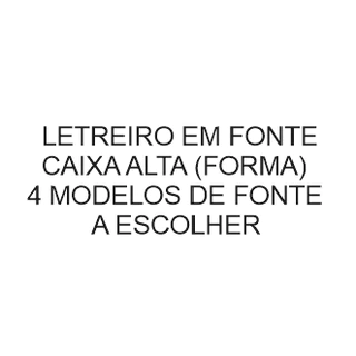 Letreiro "extra grande" em MDF 3mm
