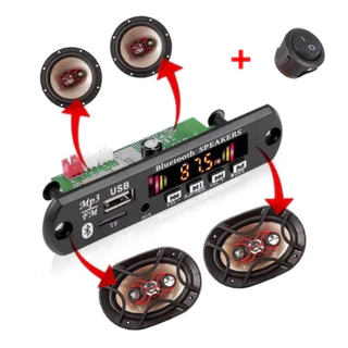 Placa Decodificadora Amplificada 50W para Caixas de Som: Bluetooth 5.0, USB, Qualidade Sonora 2x25W