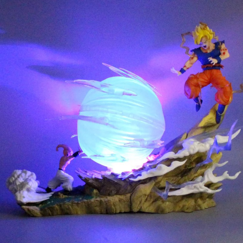 Action Figure Goku VS Majin Boo Dragon Ball ZPVC Colecionador Brinquedo