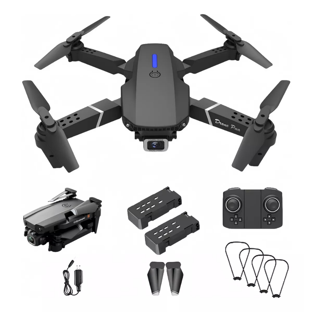 O Drone E88 Inclui Uma Câmera 4k E DUAS BATERIAS!!!