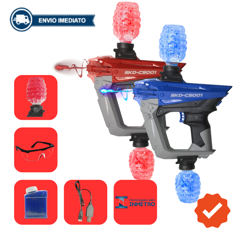 Gel Blaster SKD Lançador de Gel Brinquedo Infantil com 15000 Orbeez ...
