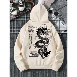 Blusa Moletom Canguru Masculino Dragão Chines Estilo Streetwear Conforto Promoção Envio Imediato