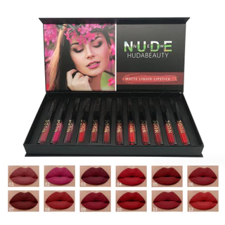 GR KIT 12pc Lip Glaze Set Batom estilo estudante à prova d