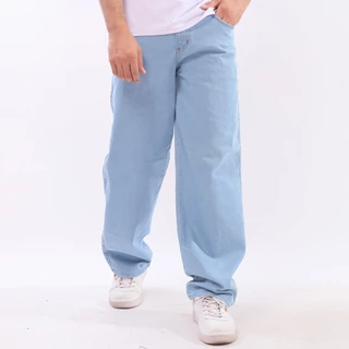 Calças Jeans Balão Boca Larga Masculina