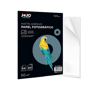 100 Fls Papel Adesivo Branco A4 MATTE FOSCO SEM BRILHO Impressora A Prova Dágua Jato De Tinta JOJO