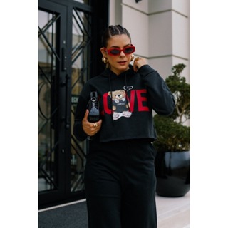 Blusa de Moletom Peluciado Bear