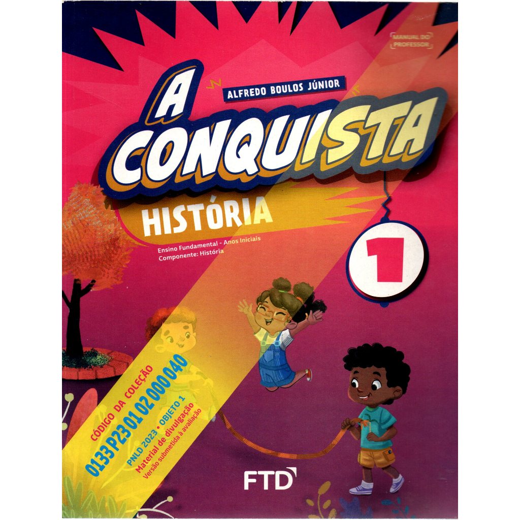 Livro A Conquista História , Volume 1, Manual Do Professor, Alfredo ...