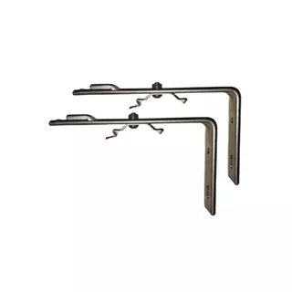 2 Suporte L 13x8 + Presinha do trilho 4cm para Persiana Vertical