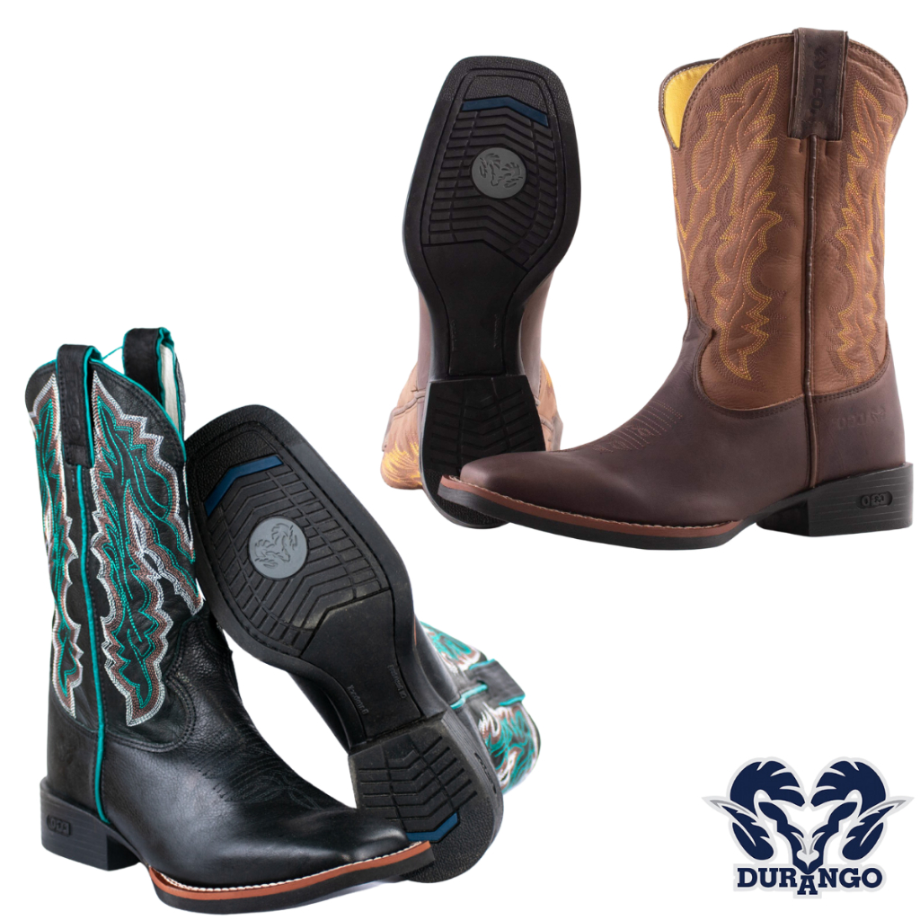 Bota Durango Texana Country 100% Couro Legitimo Cawntry | Shopee Brasil