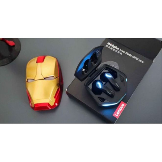 Fone de Ouvido Gamer Sem Fio Lenovo GM2 PRO Bluetooth 5.3 Com Microfone