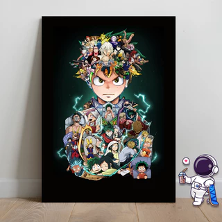 ONE PIECE NARUTO DRAGON BALL DEMON SLAYER Quadro Placas decorativa Animes Memorias 20X28CM