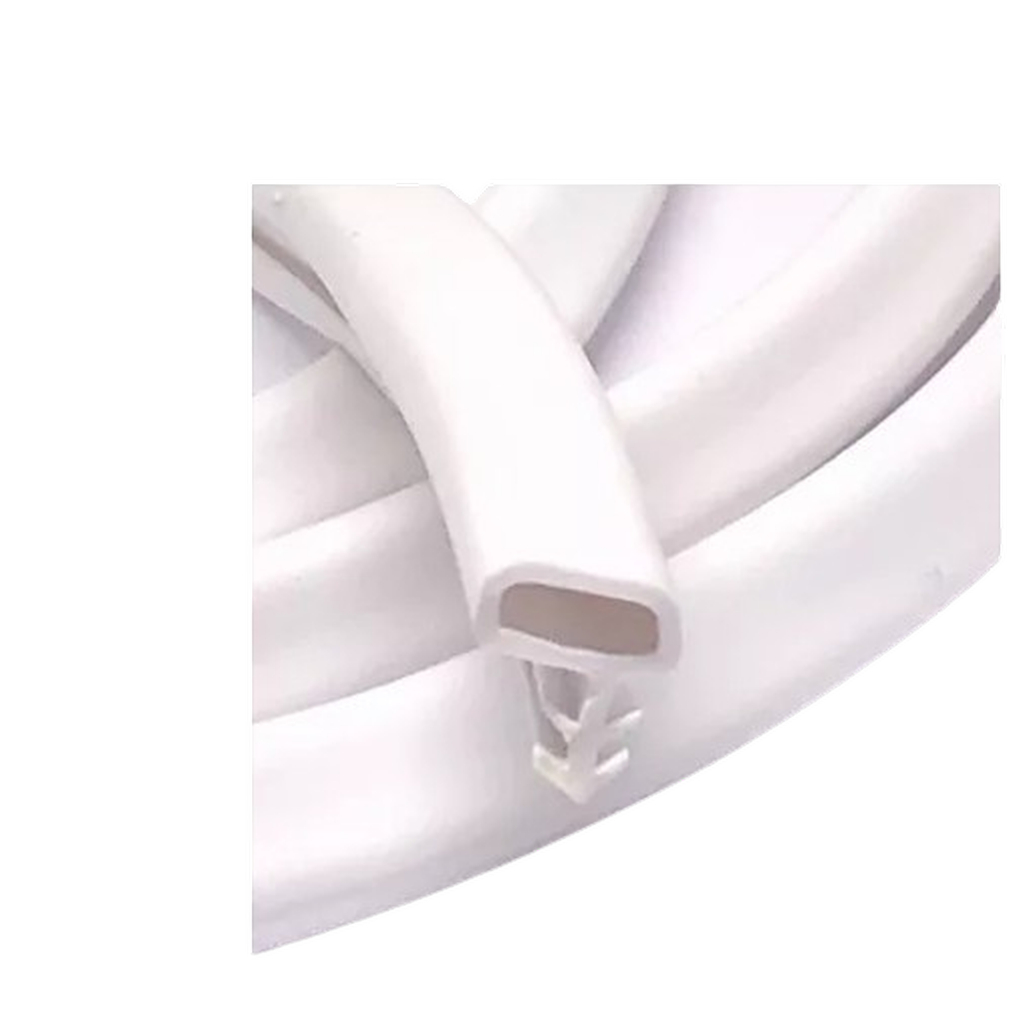 5,5 metros Borracha Para Batente marco De Porta de madeira Veda Fresta Branca de encaixe