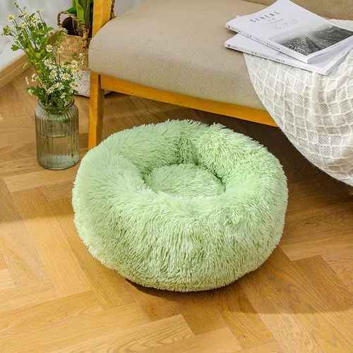 Caminha Cama Nuvem Donuts Pet Redonda Pelúcia Cães E Gatos Tam P 40x40