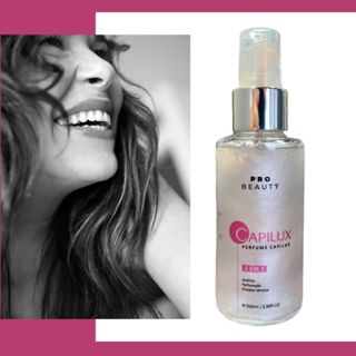Perfume Capilar E Protetor Térmico Capilux 100ml Pro Beauty Antifrizz Cabelo Brilho Maciez