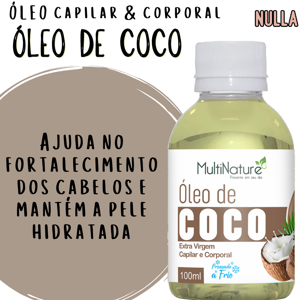 ÓLEO DE COCO para Cabelo e Pele - Fortalece e Hidrata - Capilar e ...