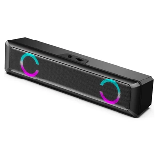 Caixa Som Caixinha Pc Computador Notebook Potente Led Rgb P2