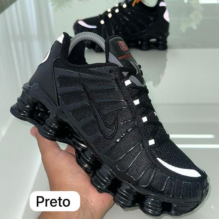 Tênis Shox 12 doze molas refletivo tradicional arco-íris masculino e ...