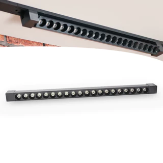 Luminária Led Pontual Linear Para Trilho 20leds 40w Bivolt