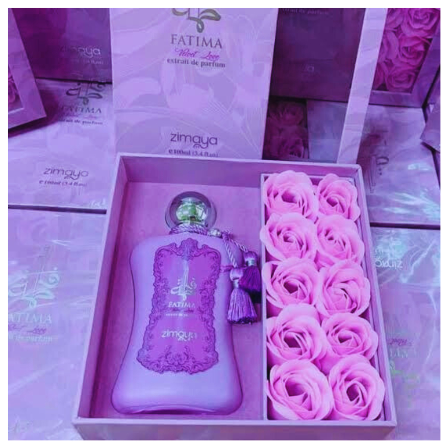 Perfume Árabe Original - VELVET LOVE - FATIMA - 100ml EDP ZIMAYA