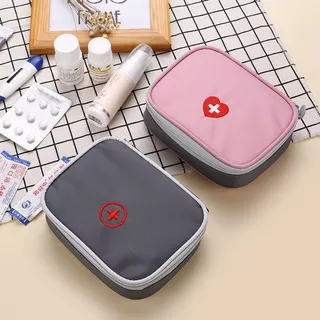 Nécessaire Primeiros Socorros Porta Remédio Organizador Kit Viagem ref: RH102