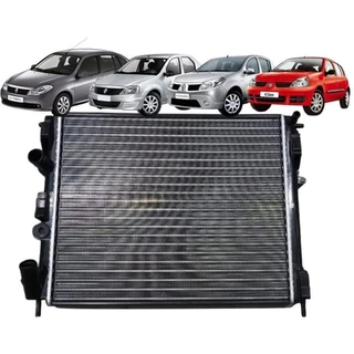 Radiador Eurus Renault Clio Logan Sandero Symbol 1.0 1.6 2006 2007 2008 2009 2010 2011 2012 2013