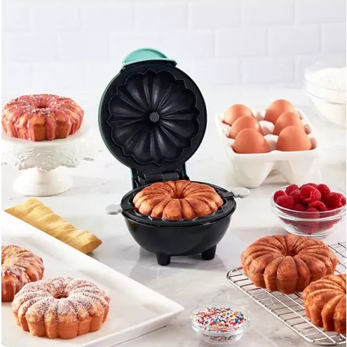 Mini Máquina de Assar Bolo Elétrica Assadeira Portátil