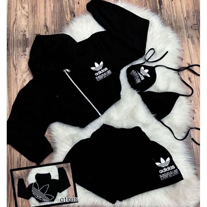 Conjunto da adidas hot sale feminino de calor