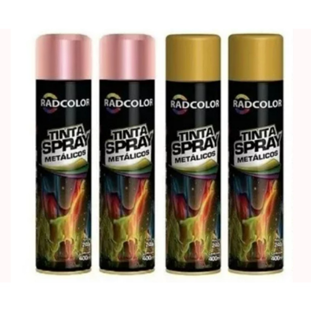 Tinta Spray Radcolor 400ml Uso Geral E Automotivo Acabamento Brilho e ...