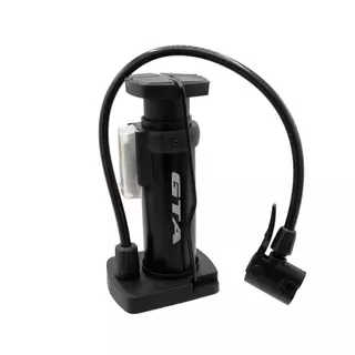 Bomba de Pé Portatil GTA 80psi Para Uso Em Bicicleta Cor Preta