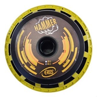 Alto Falante Woofer Eros Hammer 7.2k 15 Pol 3600w Rms 4 Ohms Cor