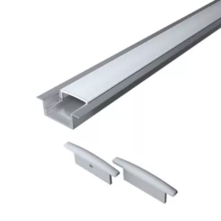 Perfil Iluminação Led 8 Unidades Embutir Sobrepor