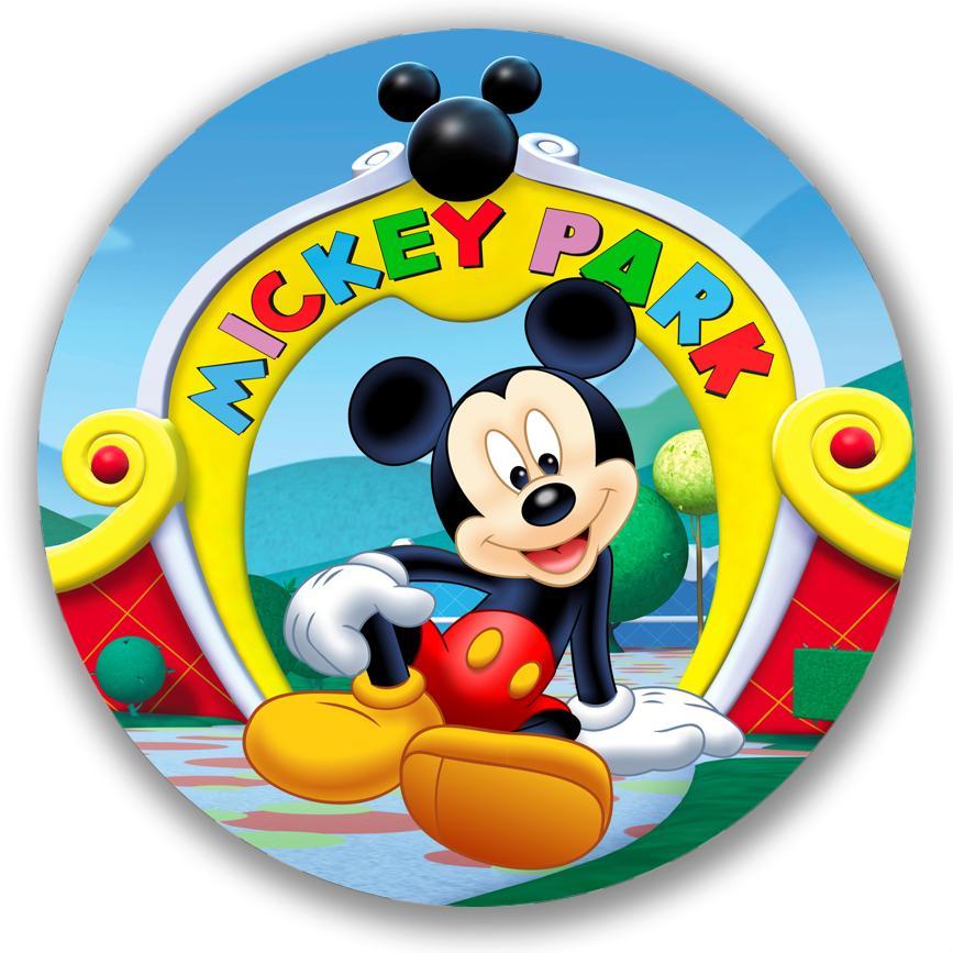 Painel Redondo Tematico Mickey Mouse Miquei Rato Disnei Decoração ...