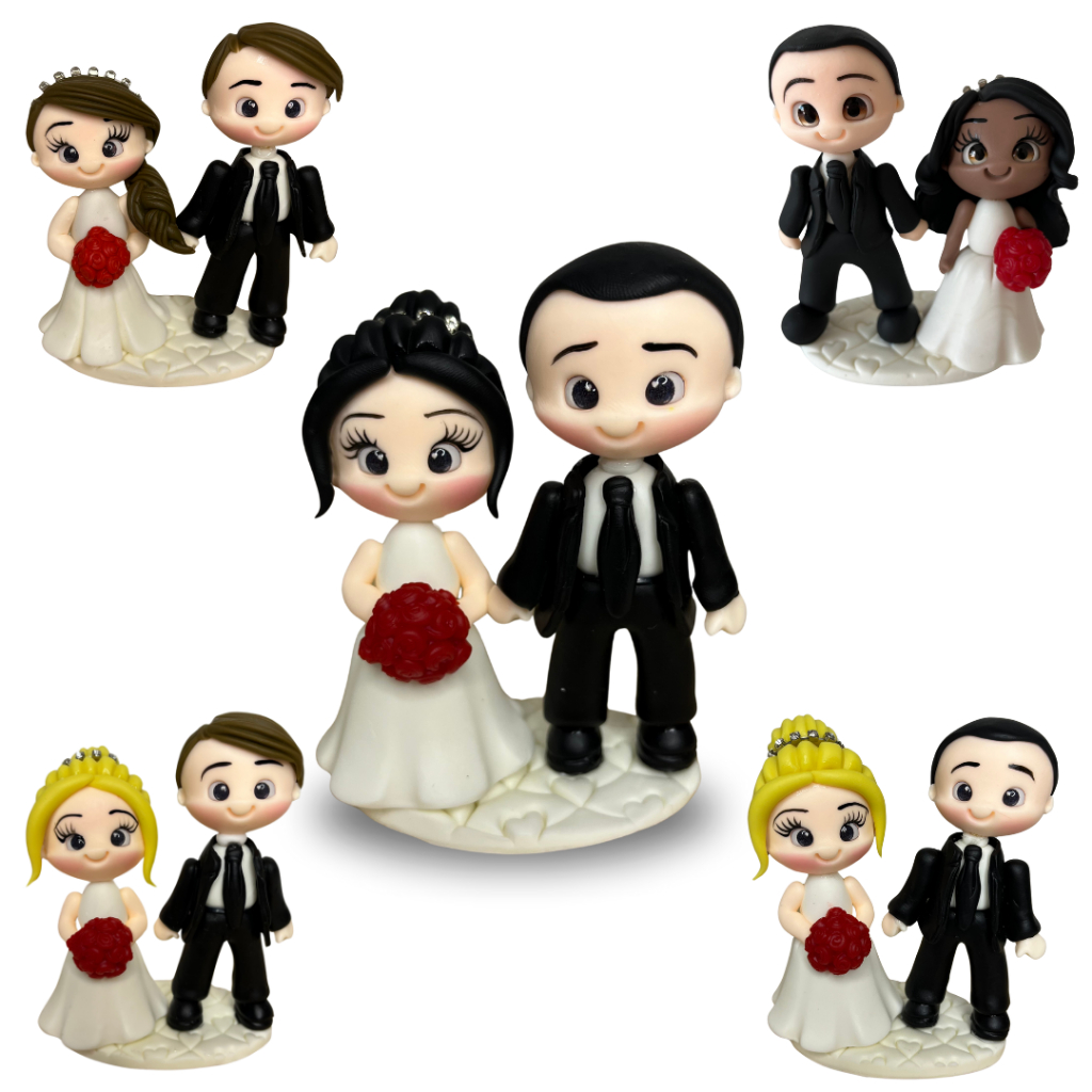 Noivinhos ENVIO IMEDIATO para Topo de Bolo Casamento VARIOS MODELOS