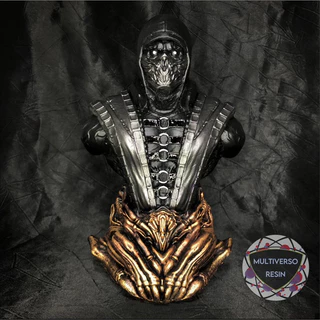 Estátua/Escultura Mortal Kombat Busto Noob Saibot 3D Resina