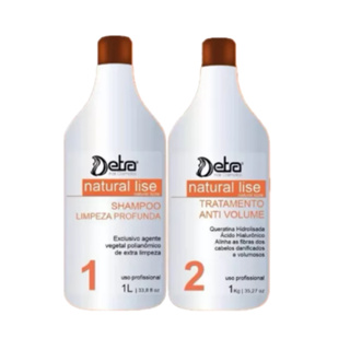 Progressiva Natural Lise profissional Shampoo e redutor de volume 2 litros