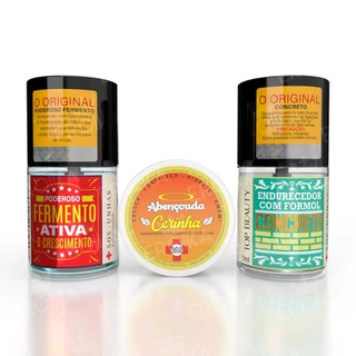 Kit Abençoada Cerinha + Base Fermento + Base Concreto - Top Beauty