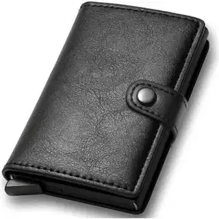 Carteiras Fibra De Carbono Porta-cartões Masculina Marca Preta Mágica