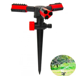 Irrigador De Jardim Giratório 360° Automático Aspersor 12 Jatos Com Espeto Irrigação Jardinagem