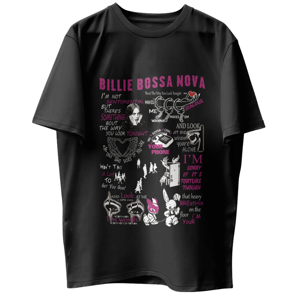 Camiseta Unissex Billie Eilish Billie Bossa Nova Bls14