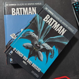 Batman - Edições 1, 2, 6, 7 e 11 da coleção capa dura EAGLEMOSS (Silêncio Vol. 1 e 2, O Longo Dia das Bruxas Vol. 1 e 2, Morte em Família)