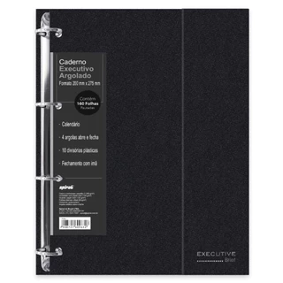 Caderno Universitário Argolado Capa Dura 10X1 160 Folhas Brief Executive